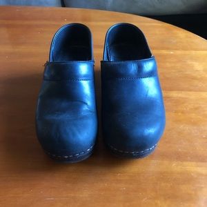 Dansko Black Clogs - size 38